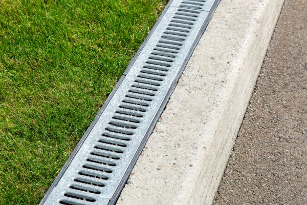 Courtyard Drain Installation in Muskegon